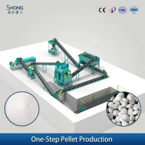 1-3t/h Limestone Gypsum Bentonite Granulation Production Line for 2-4mm Mineral Fertilizer Machine