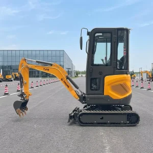 1.5 Ton Boom Side Swing Extendable Tracks Crawler Mini Excavator with Diesel Engine and Motor