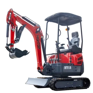 1.8 Ton Mini Rubber Track Excavator Lightweight Hydraulic Digging Equipment for Household Municipal Work