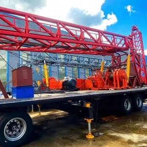 1000 Meter Deep Borehole Drilling Rig ZXT-1000 Trailer Mounted for In-situ Leaching Uranium Mining Wells