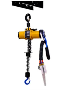 100kg Single Chain High Safety Air Powered Chemical Explosion Proof Chain Hoist 1T 3T 5T 10T Overload Protection Remote Control