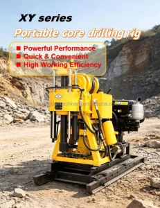100m Light Diesel Powered Core Drilling Rig for SPT Testing Exploration Farm Use Road Engineering Survey