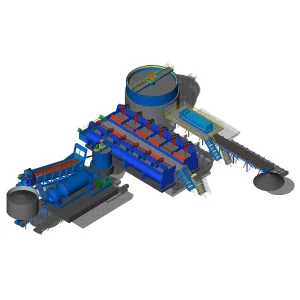 100tph Mineral Processing Machine Flotation Lithium Ore Beneficiation Plant Gold and Copper Concentration Equipment