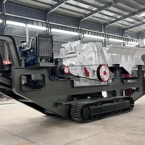100tph Mobile Impact Crusher Machine for Hard Stone Rock Gold Ore in Africa Motor Engine Bearing PLC Core Components