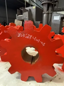 11 Teeth Forged Alloy Steel Drive Sprocket Customizable Color Coating Wear Resistant Spare Part Coal Mining Scraper Conveyor