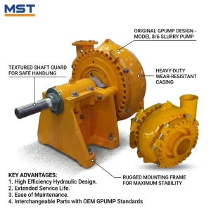 12 Inch Large Flow Sand Dredge Pump Heavy Duty Gravel Pump For Sea Sand Mining Projects