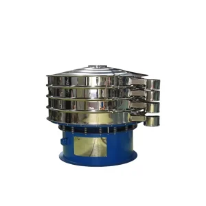 1200 1500 1800mm 3 Layer Sieve Food Grade 304 Stainless Steel Rotary Vibrating Screen for Starch