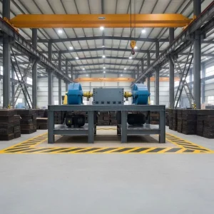 1200 Type Green Mineral 110kw 3Ton/h Scrap Metal Crusher with Aluminum Alloy Processing and Gear Engine