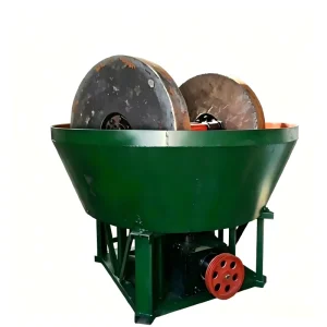 1200 Wet Powder Grinder High Efficiency Gold Pan Mill Gold Equipment AC Motor Bearing Gearbox Gear 7t/h Capacity