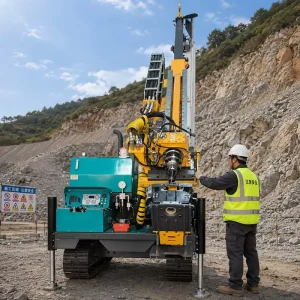 1300m Full Hydraulic Diesel Engine Wireline Diamond Core Drilling Rig with Bearing for Coal Gold Copper Mineral Exploration