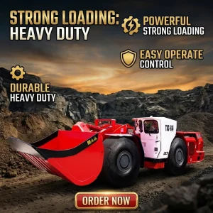 14t Payload 6m³ Electric LHD Loader Heavy Duty Load Haul Dump Machine for Hard Rock Mine Electric Wheel Loader