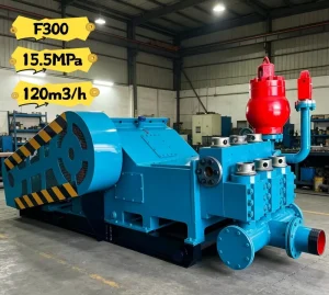 15.5Mpa F300 Truck Trailer Mounted Triplex Pump for Mobile Drilling Rig Units and Remote Area Water Supply