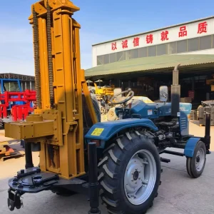 150m 200m Portable Hydraulic Rotary Water Bore Hole Drilling Rig Trailer Mounted Diesel Power Well Drilling Equipment Made China