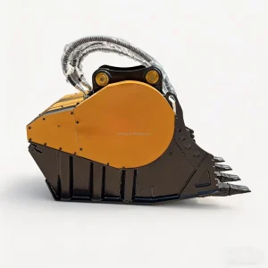 18-35t Excavator Crusher Bucket 0.45m3 Capacity with 42CrMo Alloy Steel Pin for Concrete and Stone Crushing Recycling