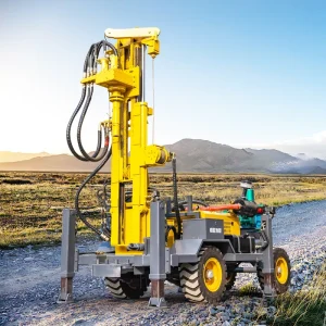 180m 200m 300m 400m 500m Wheels Hydraulic Pneumatic Water Well Drilling Rig for Deep Borehole Rock Rotary Machine