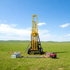 180m Portable Diesel SPT Soil Sample Testing Rock Diamond Core Drill Machine with Mud Pump Easy Operation