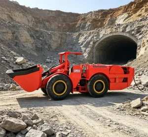 1m³ Cable Powered LHD for Mining TC-100E 2 Ton Electric Scooptram