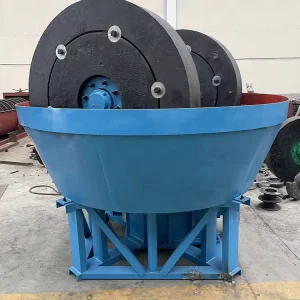 2 Rollers Wet Pan Mill for Gold Stone Grinding