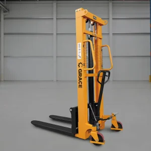 2 Ton Manual Stacker 3m Lift Height 550 680mm Adjustable Fork for Warehouse Logistics