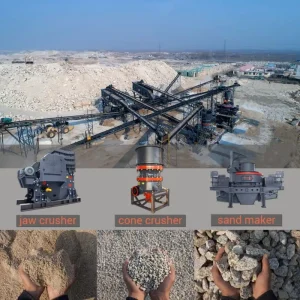 200 300tph Complete Fixed Stone Crushing Line Gravel Rock Crusher Machine Jaw Crushing Plant For Mining Quarry