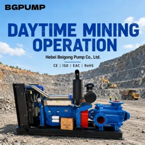 2000 Cubic Meters Per Hour Large Flow Mobile Solution for Mining Area Emergency Drainage Diesel Pump Station Flood Control