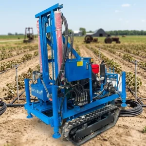 200m Deep Hole Wheel Type Diesel Wheeled Crawler Water Well Drill Rig for Mining Use