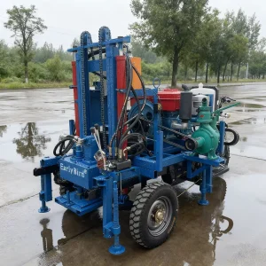 200m Three Wheels Drilling Rig for Water Well Underground Borehole Water Well Drilling Rig Machine Equipments