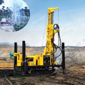 200meter Depth Diesel Portable Water Well Drill Rig Machine Hard Rock Drilling Rig for Deep Wells