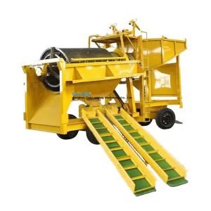 200tph Gold Diamond Mining Drum Wash Equipments Spare Parts Mobile Washing Trommel Plant Alluvial Sand Processing Plant