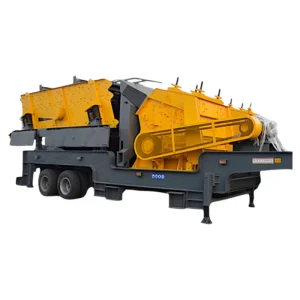 200tph Tire Type Mobile Crushing Plant Primary Secondary Jaw Impact Crusher Mining Quarry Aggregate Construction Industry