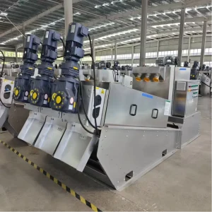 201 Model Screw Sludge Dewatering Machine Stainless Steel Sludge Dehydrator Low-energy Consumption Solid Liquid Separator Pump