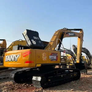 21Ton Used Excavator Sany SY215C Mining Engineering Construction Earthmoving Machine