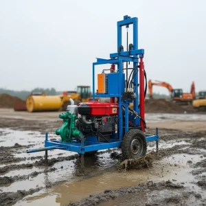 220V 380V Mining Rotary Drilling Rig Machine Water Well Used Pressure Vessel with Gearbox Motor Bearing Core Components