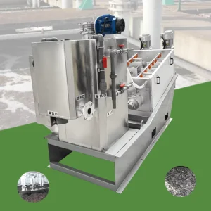 220V Stainless Steel Screw Press Dehydrator Sludge Dewatering Machine Sewage Thickening Dewatering Machine