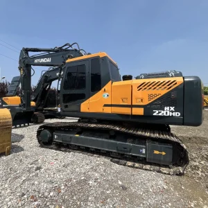 22Ton Used HX220HD Excavator and HX220LC Digger Original Engine Low Fuel Consumption Heavy Duty Medium Crawler in Stock