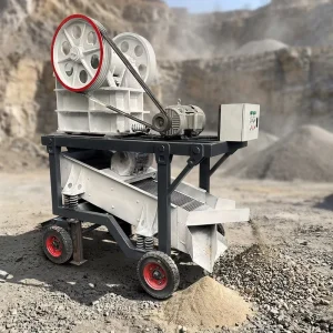250×400 Diesel powered Jaw Crusher and Screening Integrated Machine Portable Ore Stone Crusher