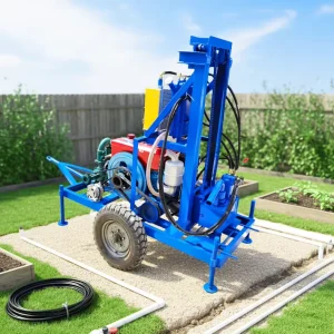 25HP 35HP Diesel Engine Hydraulic Water Well Drilling Rig 150m Depth Portable Agricultural Mining Use Easy Operation
