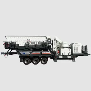 30 60 Tph Quartz Mobile Stone Crushing Production Line with AC Motor and Gear for Mining