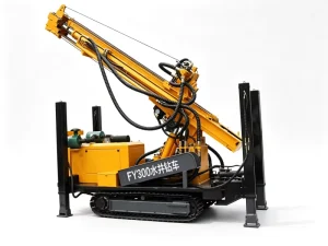 300 Meter Diesel Rotary Crawler Hydraulic Water Wells Drilling Machine with Gear Pump Motor Easy to Operate