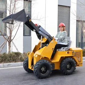 300KG 350KG Skidsteer Front End Compact Skid Loader Mini Skid Steer Wheeled Loader with Attachments