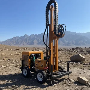 300m Borehole Water Drilling Machine with 200m Diesel Engine Pneumatic Drill Equipment Featuring Core Components Motor Bearing