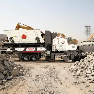 300t h Portable Wheeled Mobile Jaw Crusher for Quarry Mining with Easy Operation