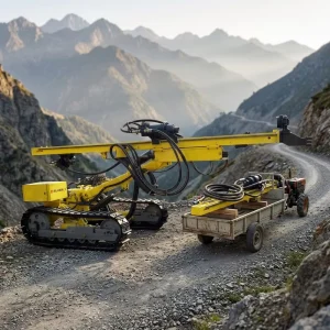 30m Deep Crawler DTH Top Hammer Drill Rig Pneumatic Rock Blast Hole Drilling Machine for Gold Mining Quarry Surface Mine
