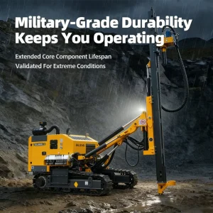 30m Depth Diesel Engine Portable Crawler DTH Mine Blasting Hole Drilling Rig Machine for Mining