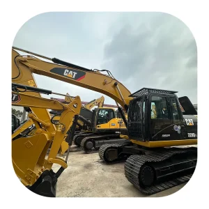 320D2L Large Crawler Excavator Second Hand Construction Equipment with Gearbox Bearing Pump Ready to Work