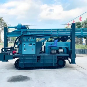 350m Depth Diesel Hydraulic Drilling Machine Water Drilling Rig with Motor Portable Crawler for Water Collection