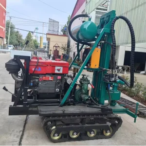 35HP 25HP Diesel Crawler Water Well Drilling Rig 150m Depth Hard Rock Rotary Drilling EPA Engine for Mining Construction