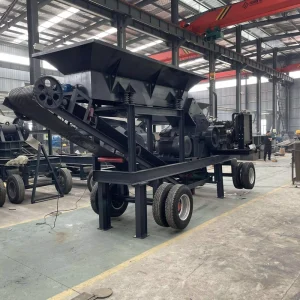 400×600 Mobile Diesel Hammer Crusher with Diesel Engine & Bearings, 10-15tph Output for Quarry Stone Crushing
