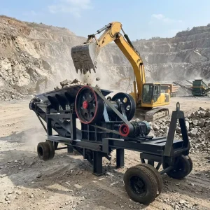 40t h CE Certified Mobile Jaw Crusher Heavy Eccentric Shaft Design Dual Power Diesel & Electric Hard Rock Station Stone Crusher