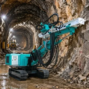 45 KW Diesel Powered Crawler Tunnel Drill Machine Multi Angle Drilling Rock Drilling Rig Max 50m Drilling Depth Mining Tunnel